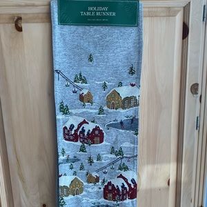Holiday Table Runner NWT winter wonderland theme $25 13x72 $10